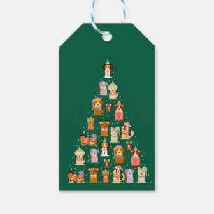 Adorable Hunde Weihnachtsbaum Geschenkanhänger