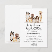 Adorable Hunde Welpen Kinderdusche