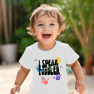 Adorable "I Speak Toddler" Jungs Kleinkind T-shirt