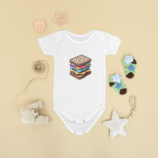 Adorable Ice Cream Sandwich Baby Bodysuit Strampler (Von Creator hochgeladen)