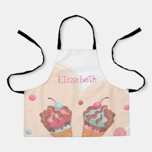 Adorable Ice Cremes Personalisiert Schürze