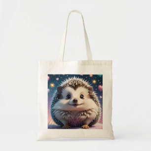 Adorable Igel mit Stars und Herzen Tragetasche