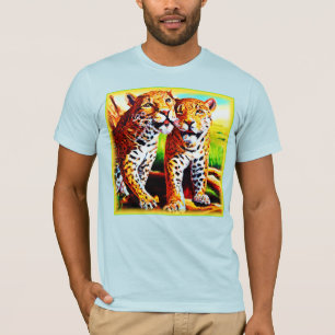 Adorable Jaguar Cubs im Dschungel. Jetzt kaufen T-Shirt