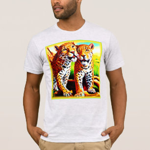 Adorable Jaguar Cubs im Dschungel. Jetzt kaufen T-Shirt