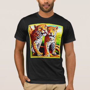 Adorable Jaguar Cubs im Dschungel. Jetzt kaufen T-Shirt