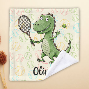 Adorable joueur de tennis T-Rex personnalisé