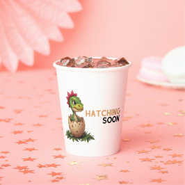 Adorable Kawaii Baby Dinosaur Hatching Pappbecher