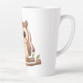 Adorable Kawaii Chibi Owl  Milchtasse