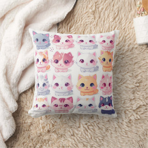 Adorable Kawaii Kitten Kissen - Niedliche und gemü