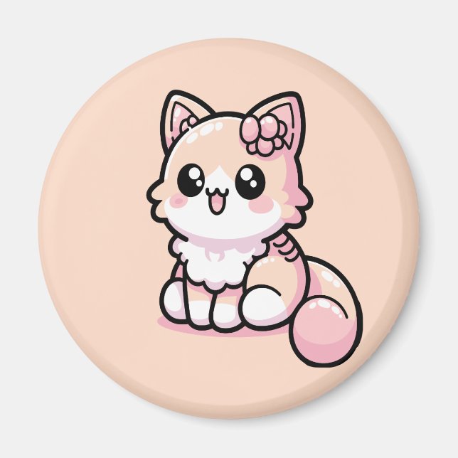 Adorable Kawaii Kitty Magnet (Vorne)
