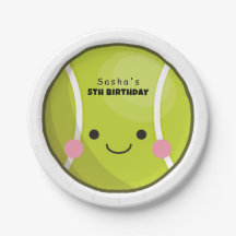 Adorable Kawaii Tennis Ball Individuelle Name Nied