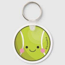 Adorable Kawaii Tennis Ball Individuelle Name Nied