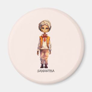 Adorable Kid Zombie - Niedliches Halloween Magnet