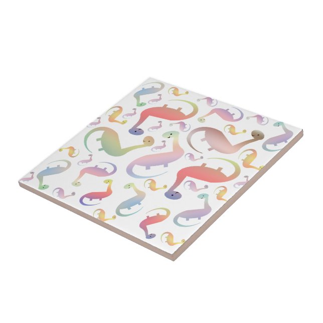 Adorable Kids Dinosaur Tile Fliese (Seite)