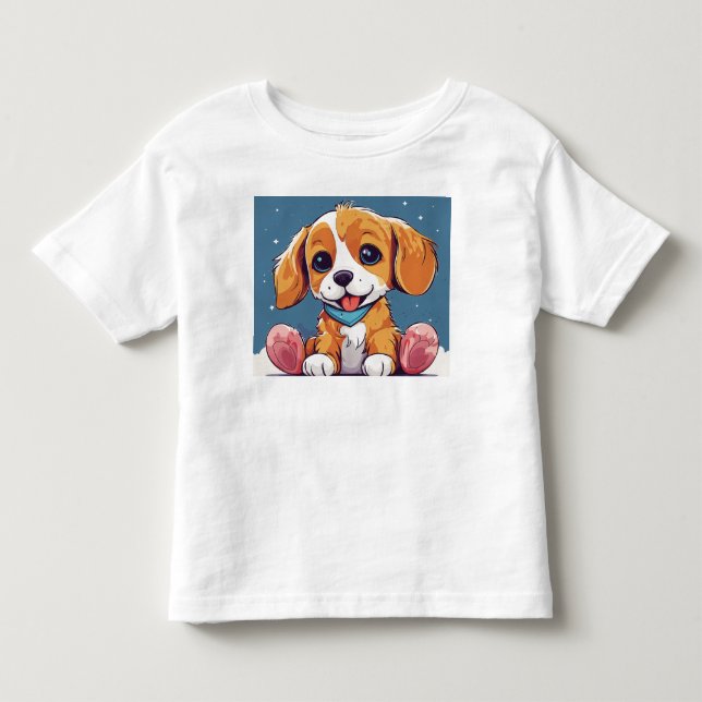 Adorable Kids spielend T - Shirt Design (Vorderseite)