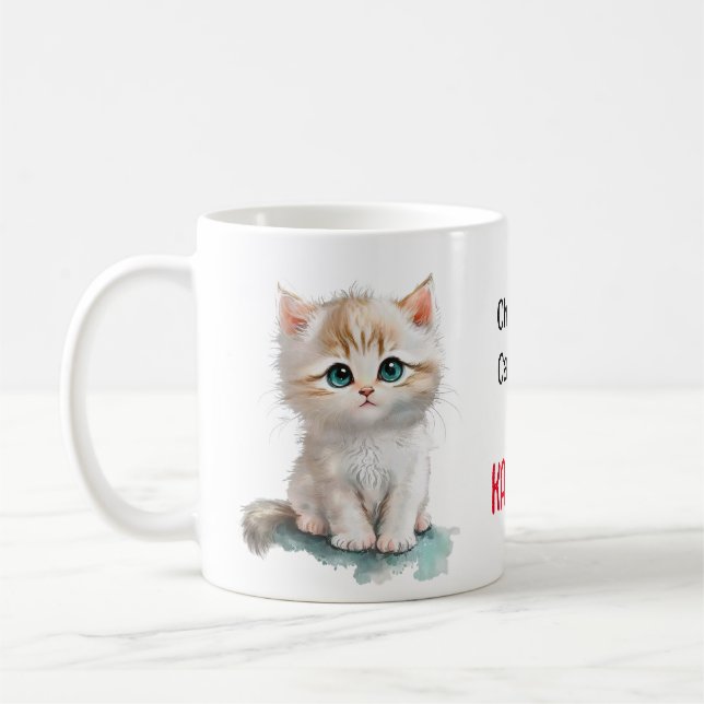Adorable Kitten Childless Cat Lady for Kamala Kaffeetasse (Links)