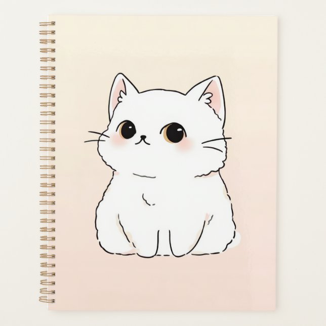 Adorable Kitten Planificateur hebdomadaire et mens (Devant)