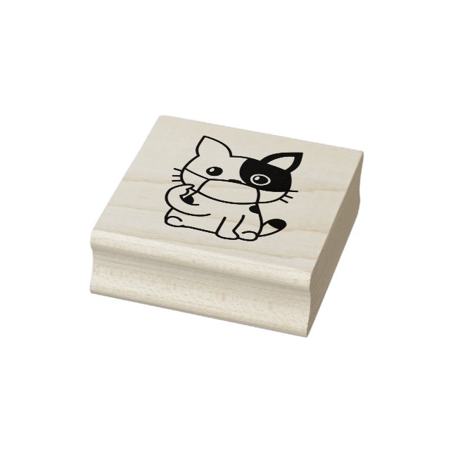 ADORABLE KITTEN TRABERFLÄCHE MASK Holzkunst Briefm Gummistempel (Stempel)