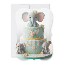 ADORABLE KLEINE ELEPHANER LAYER CAKE