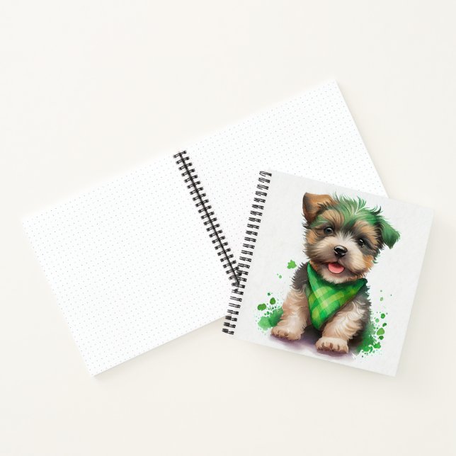 ADORABLE KLEINE WASSERCOLOR YORKSHIRE TERRIER NOTIZBUCH (Innenseite)
