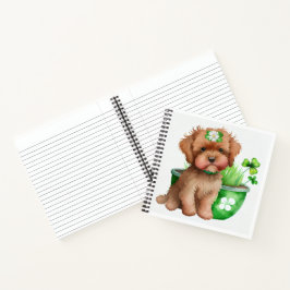 ADORABLE KLEINE WASSERFARBFLÜFFE PUPPENHUND NOTIZBUCH