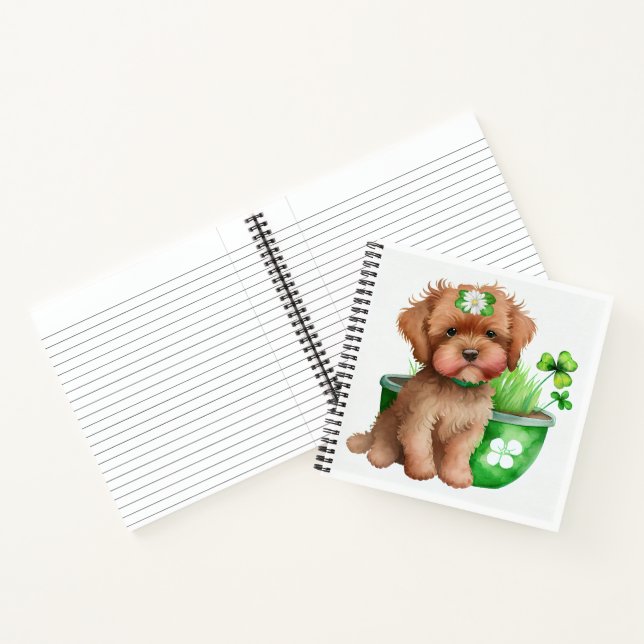 ADORABLE KLEINE WASSERFARBFLÜFFE PUPPENHUND NOTIZBUCH (Innenseite)