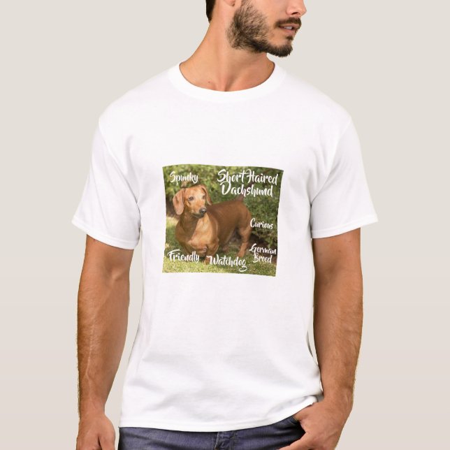 Adorable Kurzhaarfräsen für Dackeln T - Shirt (Vorderseite)