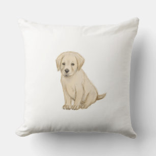Adorable Labrador Welpenskizze Kissen