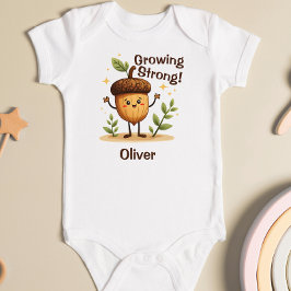 Adorable Lächeln Acorn "Growing Strong" Baby Strampler