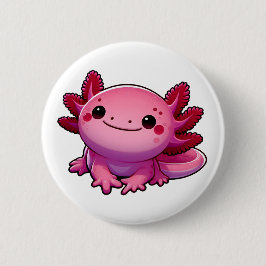 Adorable Lächeln Axolotl Button