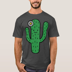 Adorable Lächeln Saguaro Cactus Doodle T-Shirt