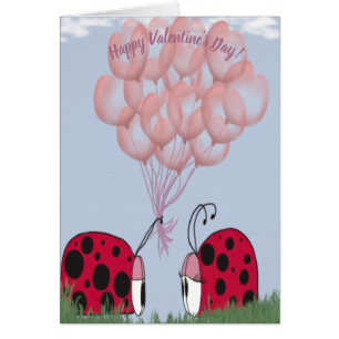 Adorable Ladybug Avec Joli Bouquet De Balloon Rose