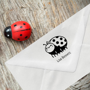 Adorable Ladybug Briefmarke Gummistempel