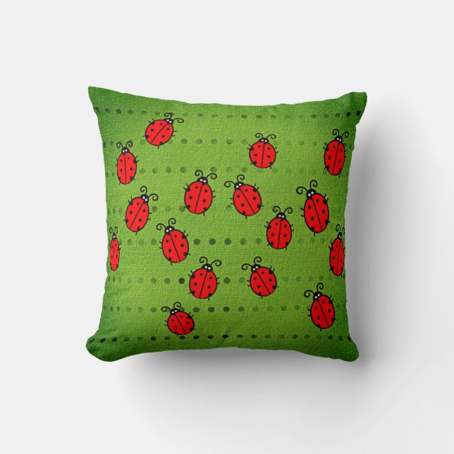 Adorable Ladybug Kissen! Kissen (Vorderseite)