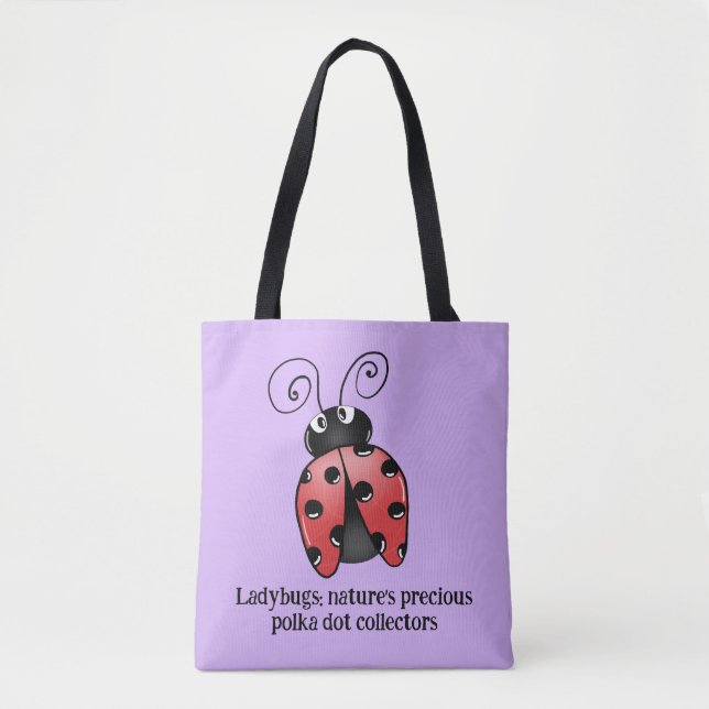 Adorable Ladybug Liebe Tote Bag - Spread Liebe Tasche (Vorderseite)