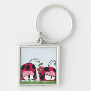 Adorable Ladybug Wog seine neue Liebe Cartoon Schlüsselanhänger