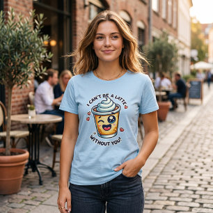 Adorable Latte Pup Design T-Shirt
