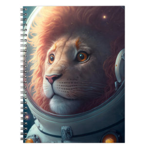 Adorable Lion Astronaut-Notebook Notizblock