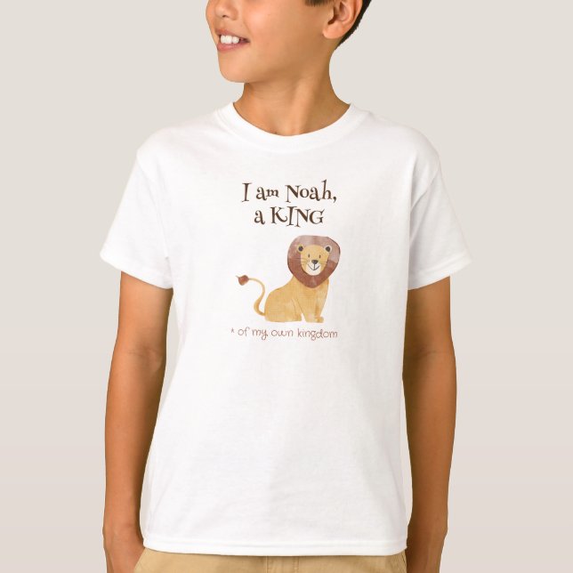 Adorable Lion Personnalisé, le T-shirt King (Devant)