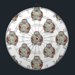 Adorable Lipstick Pig Dartscheibe<br><div class="desc">Ein kleines Schwein,  das von Küssen bedeckt ist.</div>