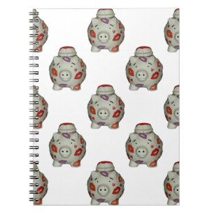 Adorable Lipstick Pig Notizblock