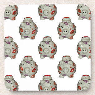 Adorable Lipstick Pig Untersetzer