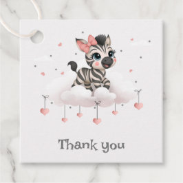 Adorable little cartoon zebra  geschenkanhänger