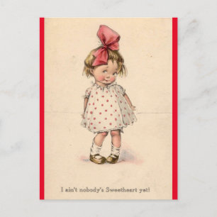 Adorable Little Giro Vintag Valentine Postkarte