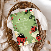 Adorable Little Ladybug Girl Babydusche
