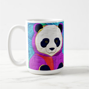 Adorable Little Panda - quilt-like Design Kaffeetasse