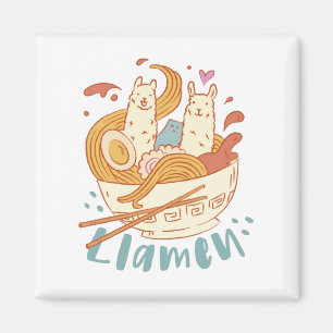 Adorable Llamen Magnet