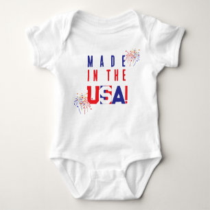 Adorable Made in den USA Baby Strampler