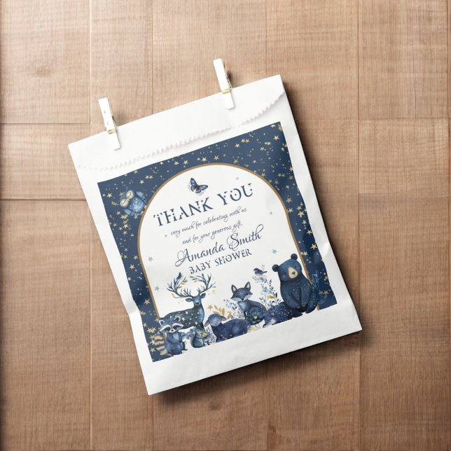 Adorable Magic Woodland Night Animal Baby Dusche Geschenktütchen (Von Creator hochgeladen)