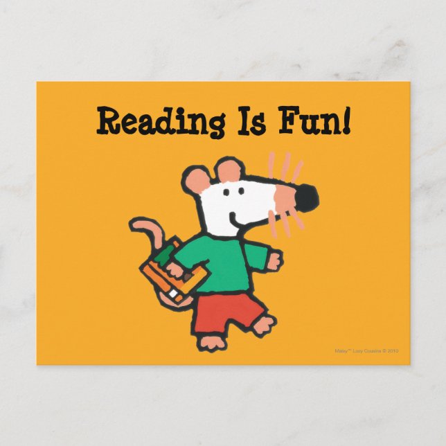 Adorable Maisy Lieben zum Lesen Postkarte (Vorderseite)